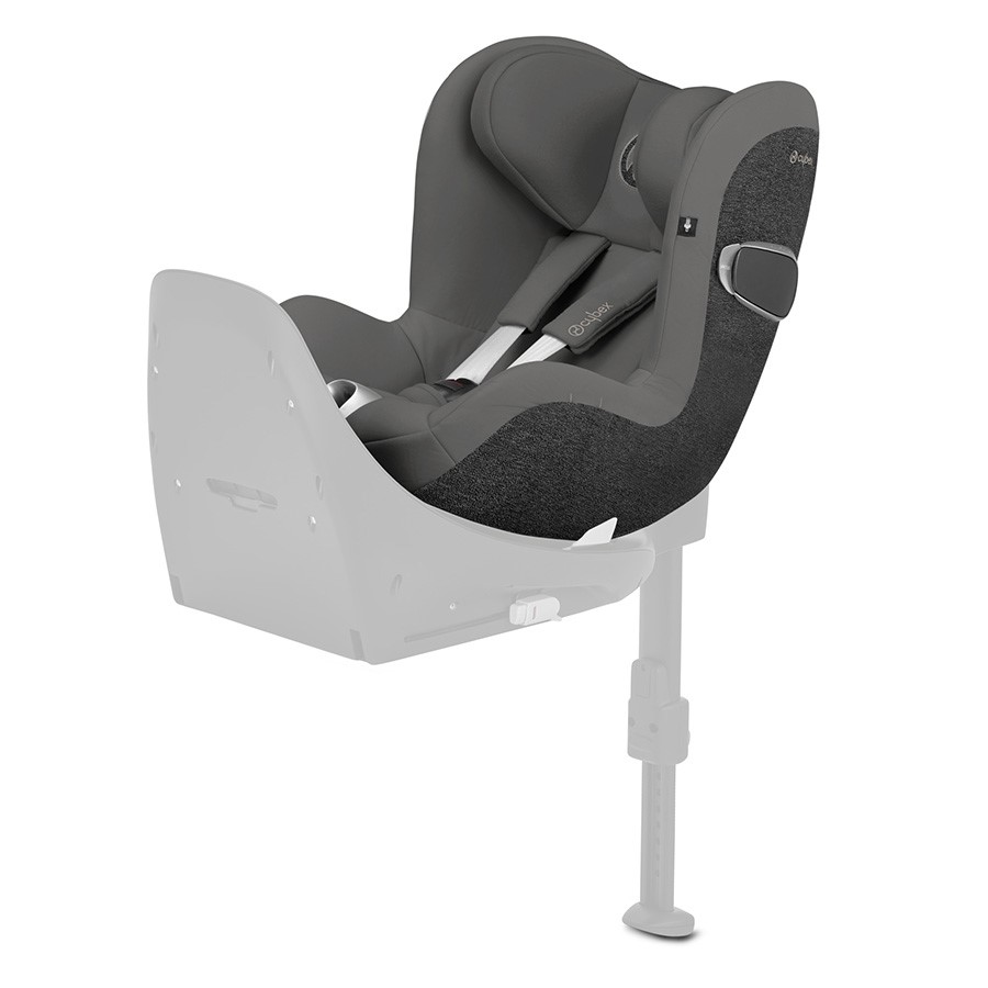 Cybex Seggiolino Auto per Neonati Cloud Z2 i-Size - Soho Grey - Reclinabile  con Rotazione 180° unisex (bambini)