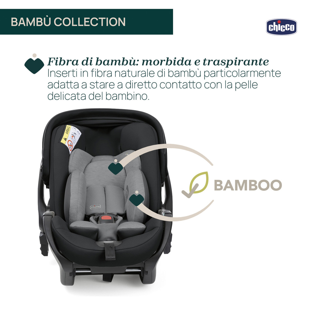 Chicco First-Seat Recline - tessuti in fibra di bambu