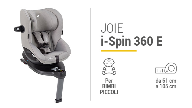 Joie i-Spin 360 E - Miglior seggiolino da 3-15 mesi a 4 anni - Guida all'acquisto