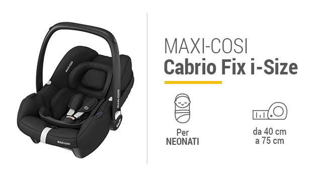 Maxi-Cosi Cabrio Fix i-Size - Miglior ovetto per neonato - Guida allacquisto