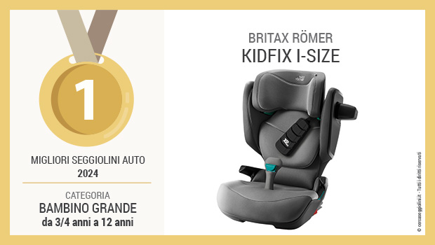 Miglior seggiolino 2024 per bambini grandi da 3 a 12 anni - Britax Romer Kidfix i-Size