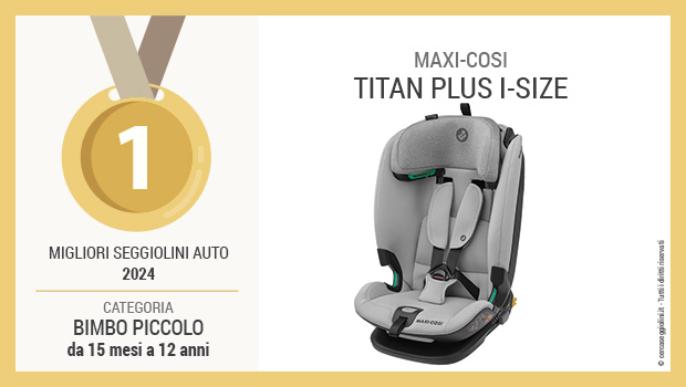 Miglior seggiolino 2024 per bimbi piccoli da 15 mesi a 12 anni - Maxi-Cosi Titan Plus i-Size